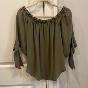 BCBG off the shoulder blouse
